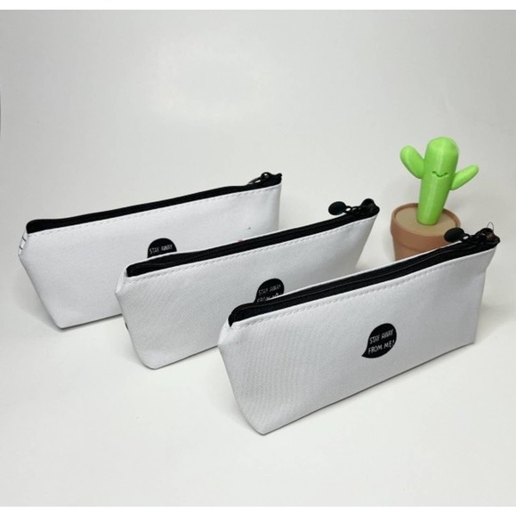 Kawaii Japanese Multi-Cactus Canvas Pencil/Makeup Pouch - Picture 2 of 2